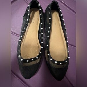 Black Studded Flats Torrid